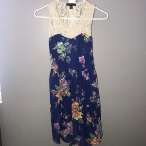Floral and lace dress